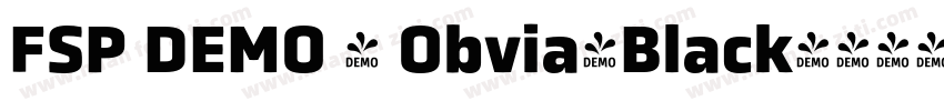 FSP DEMO - Obvia-Black字体转换